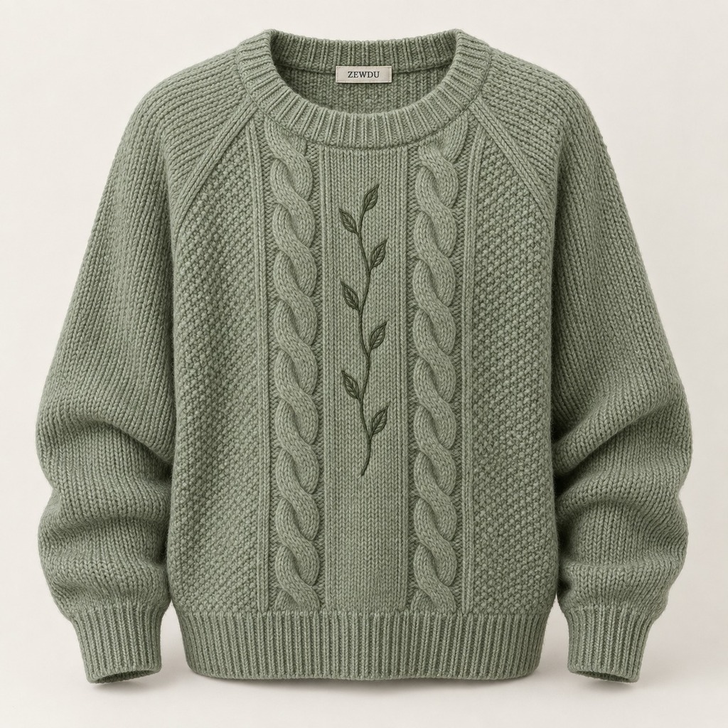 Moss Cable Knit