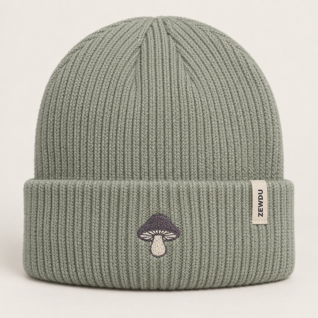 Mushroom Knit Beanie
